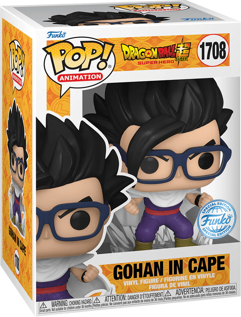 FUN82464 Dragon Ball Super: Super Hero - Gohan in Cape US Exclusive Pop! Vinyl [RS] - Funko - Titan Pop Culture