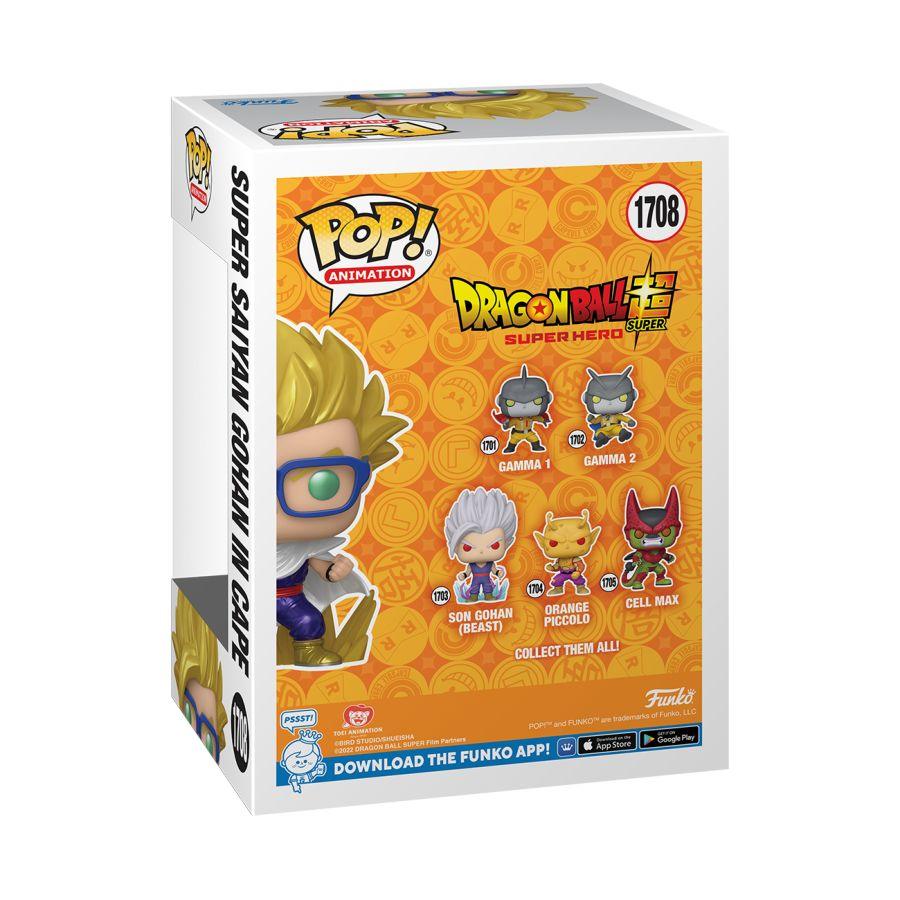 FUN82464 Dragon Ball Super: Super Hero - Gohan in Cape US Exclusive Pop! Vinyl [RS] - Funko - Titan Pop Culture