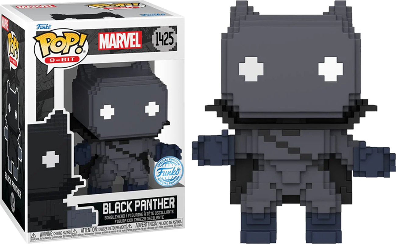 FUN82480 Marvel Comics: 8-Bit - Black Panther 8-Bit US Exclusive Pop! Vinyl [RS] - Funko - Titan Pop Culture