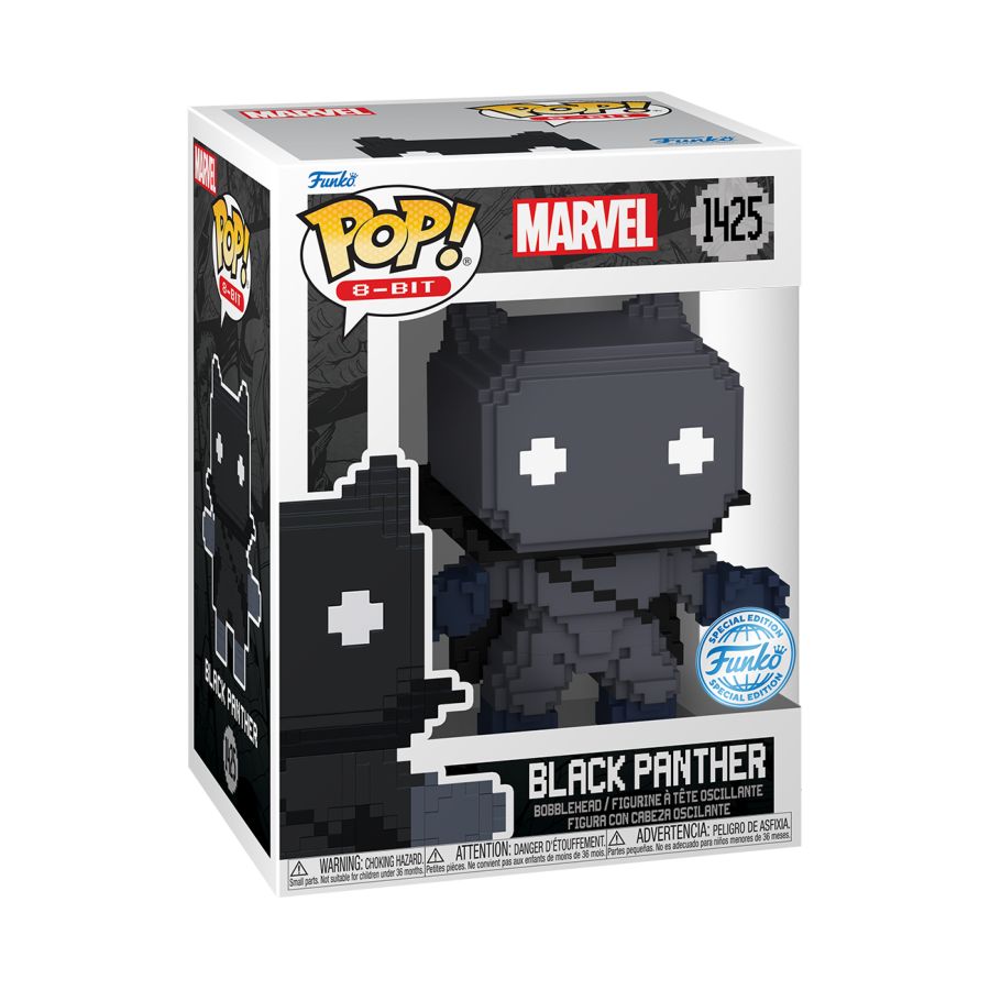 FUN82480 Marvel Comics: 8-Bit - Black Panther 8-Bit US Exclusive Pop! Vinyl [RS] - Funko - Titan Pop Culture