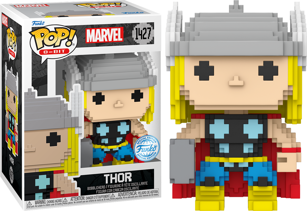 FUN82481 Marvel: 8-Bit - Thor 8-Bit US Exclusive Pop! Vinyl [RS] - Funko - Titan Pop Culture