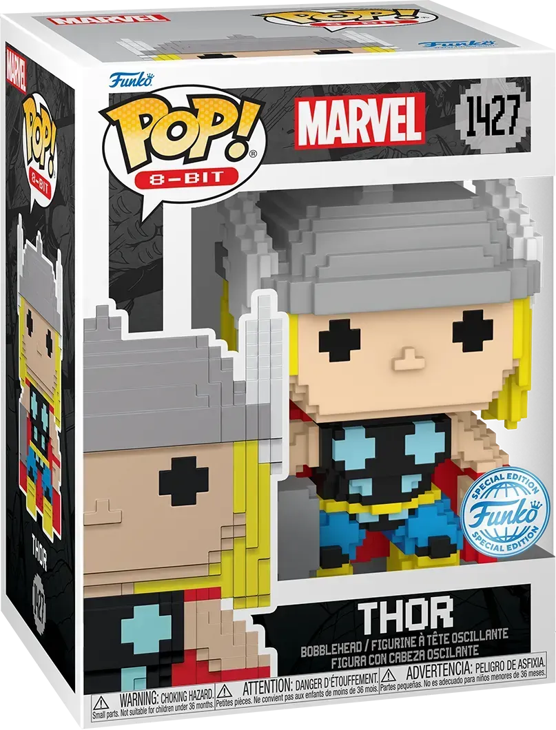 FUN82481 Marvel: 8-Bit - Thor 8-Bit US Exclusive Pop! Vinyl [RS] - Funko - Titan Pop Culture