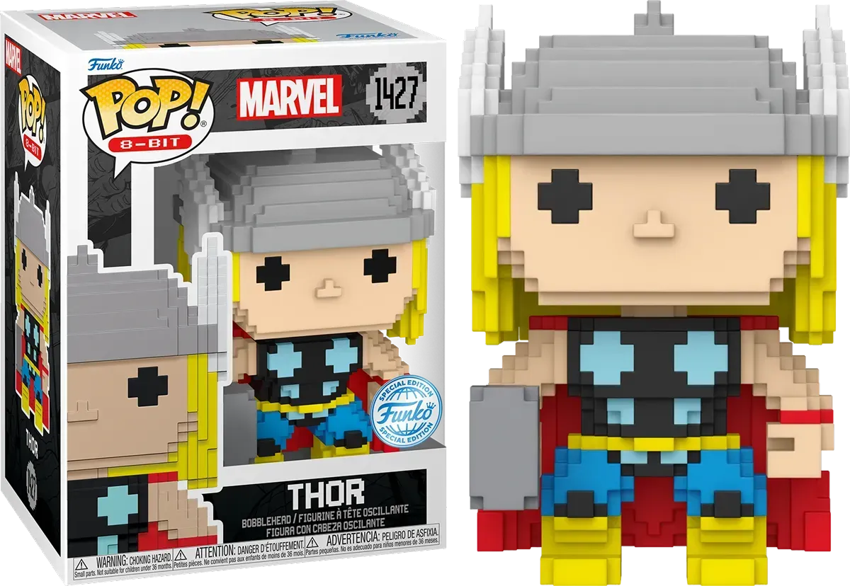 FUN82481 Marvel: 8-Bit - Thor 8-Bit US Exclusive Pop! Vinyl [RS] - Funko - Titan Pop Culture