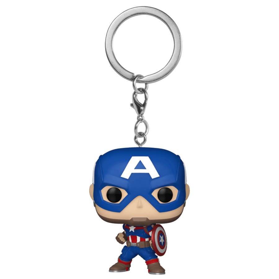 FUN82492 Marvel Comics - Captain America New Classics Pop! Keychain - Funko - Titan Pop Culture