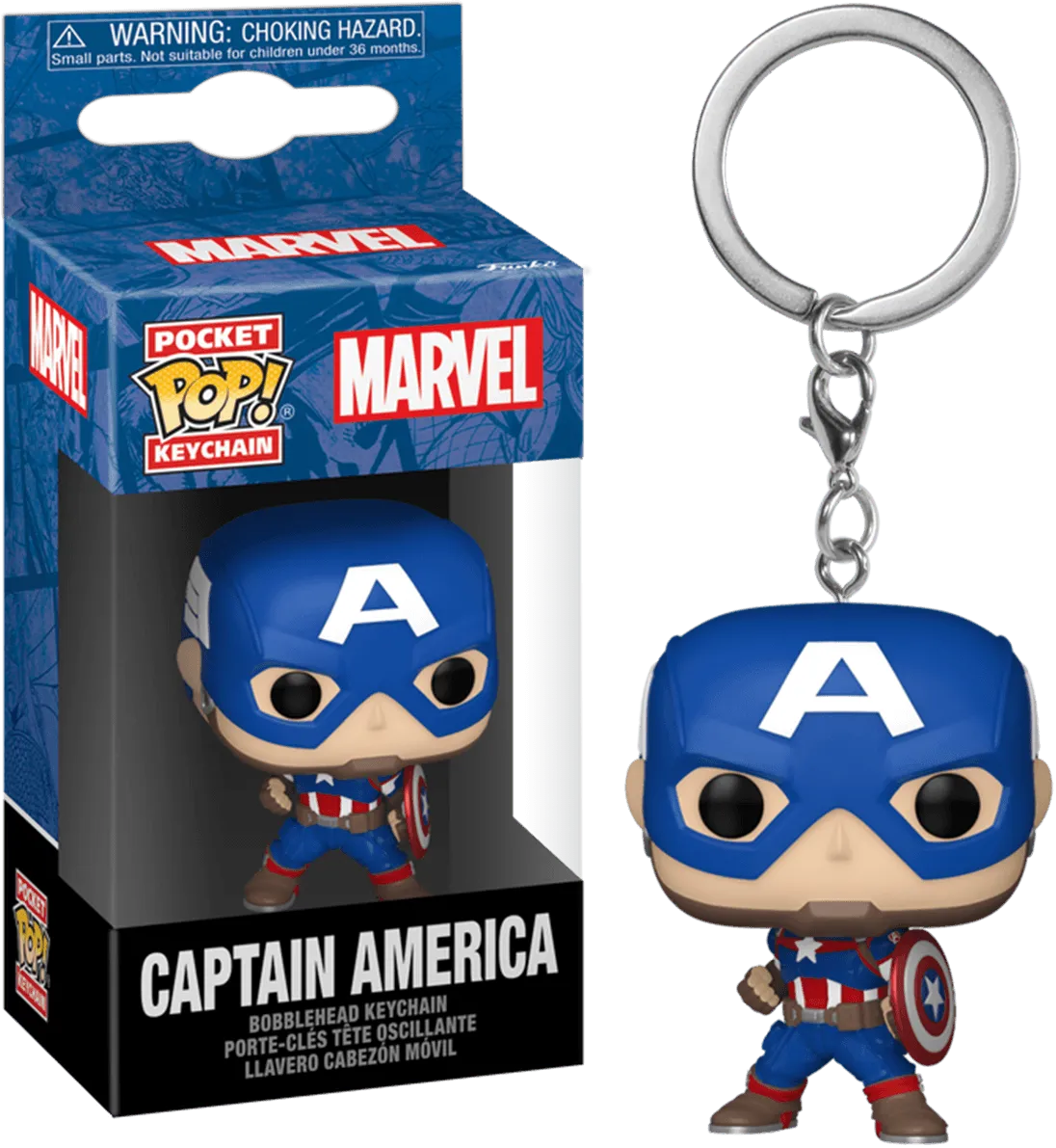 FUN82492 Marvel Comics - Captain America New Classics Pop! Keychain - Funko - Titan Pop Culture