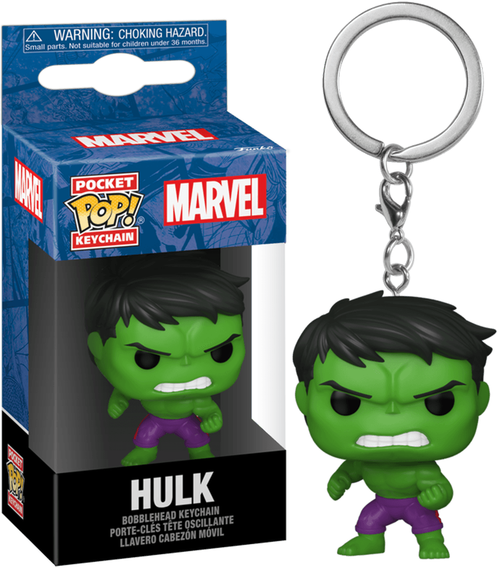 FUN82493 Marvel Comics - Hulk New Classics Pop! Keychain - Funko - Titan Pop Culture