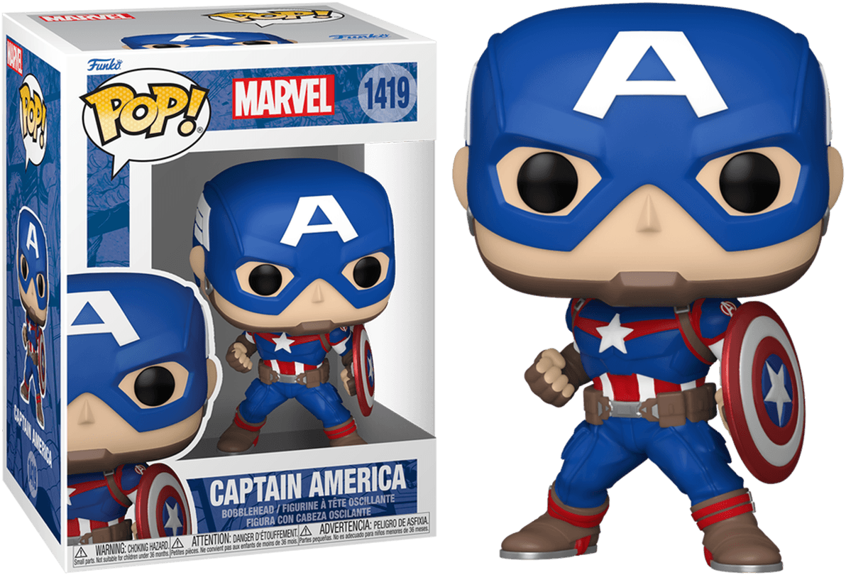 FUN82497 Marvel Comics - Captain America New Classics Pop! Vinyl - Funko - Titan Pop Culture