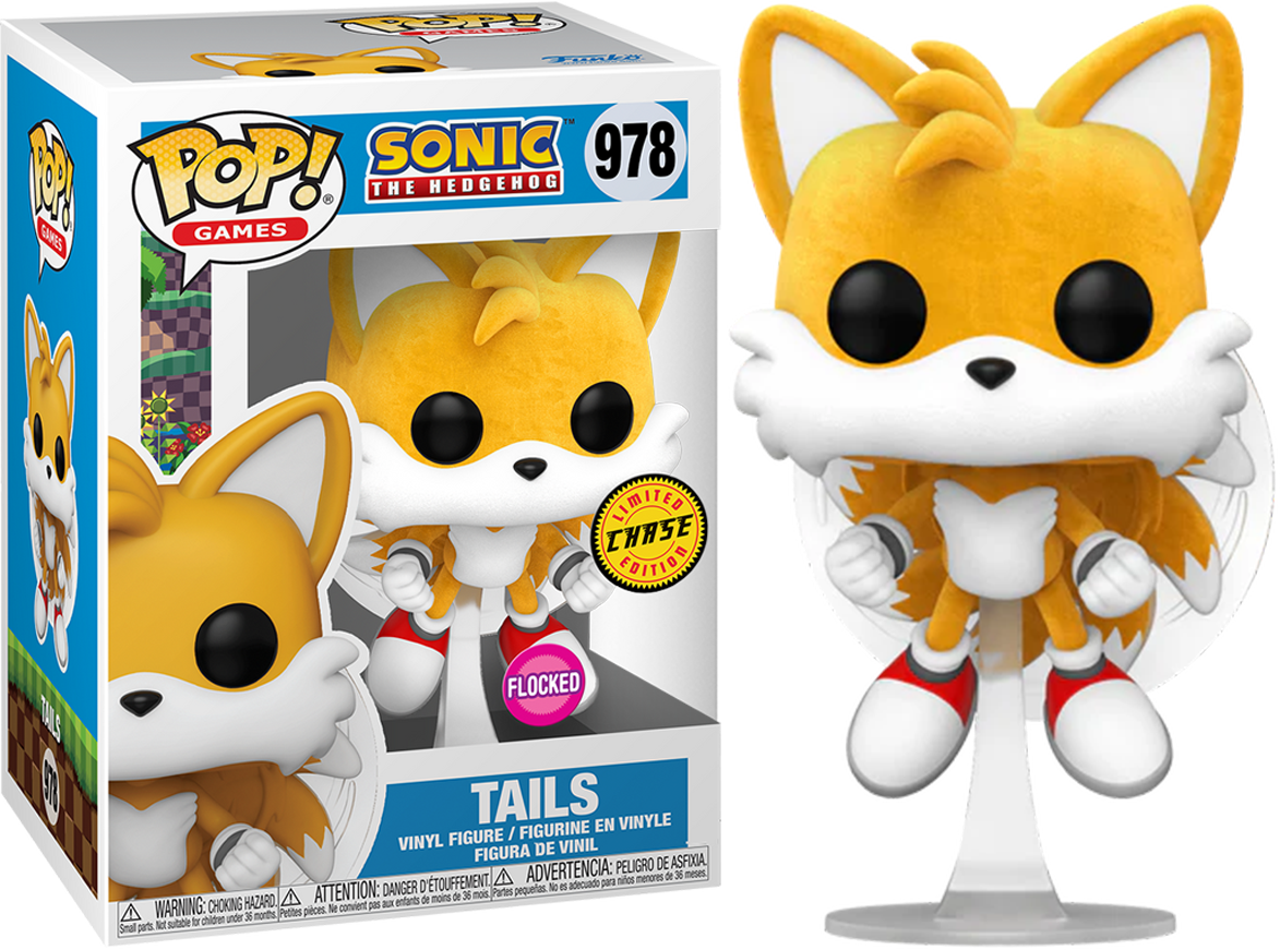 Sonic the Hedgehog - Tails (Flying) US Exclusive Pop! Vinyl Chase Bundle / Case [RS]