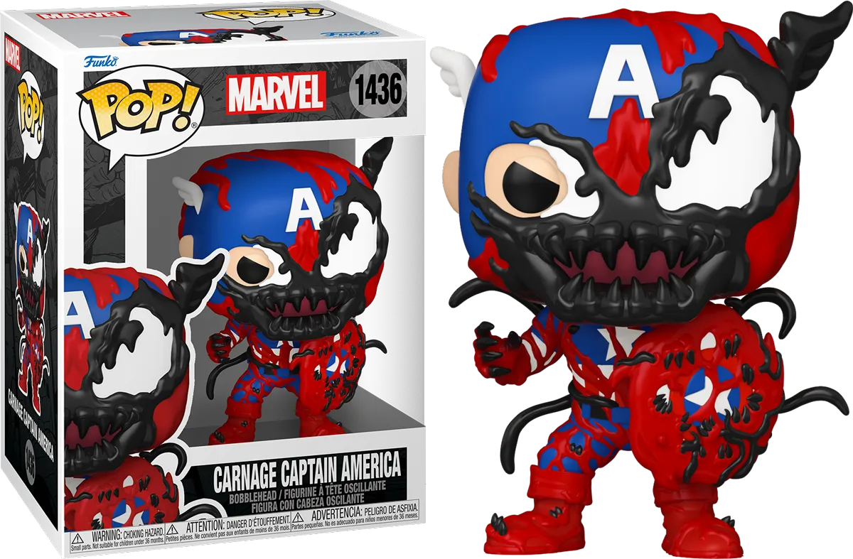 FUN82643 + FUN82644 + FUN82645 + FUN82646 Marvel - Symbiote Carnage Pop! Vinyl Bundle (Set of 4) - Funko - Titan Pop Culture