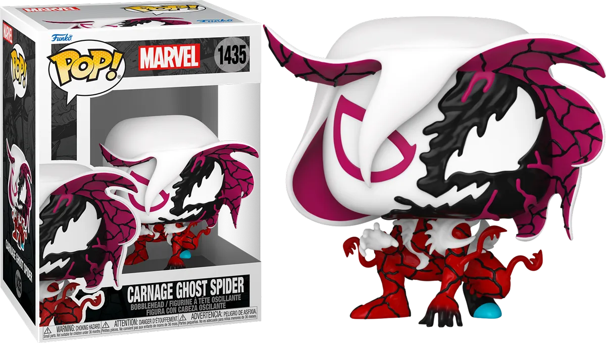 FUN82643 + FUN82644 + FUN82645 + FUN82646 Marvel - Symbiote Carnage Pop! Vinyl Bundle (Set of 4) - Funko - Titan Pop Culture