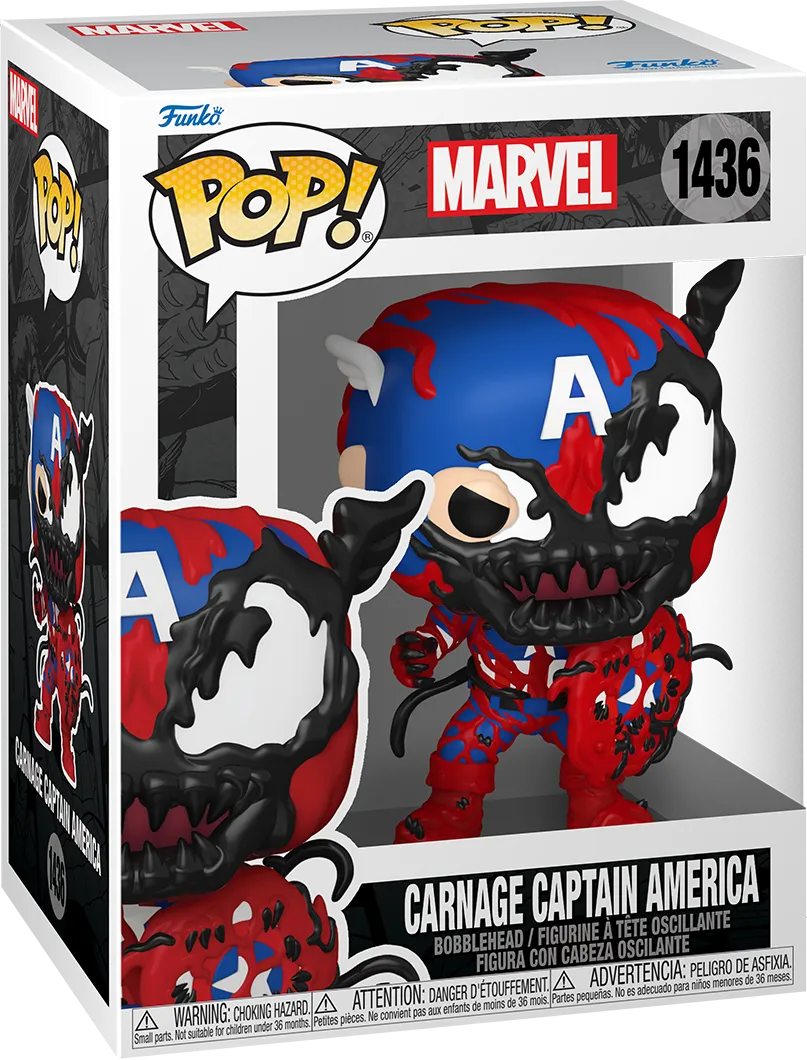 FUN82644 Marvel: Carnageized - Captain America Pop! Vinyl - Funko - Titan Pop Culture