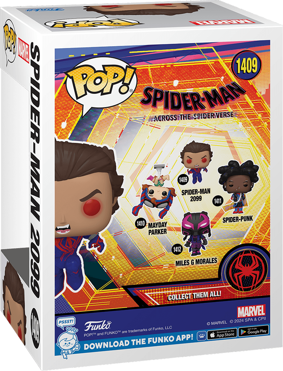 FUN82647 Spider-Man: Across the Spider-Verse - Spiderman 2099 (Unmasked) Pop! Vinyl - Funko - Titan Pop Culture