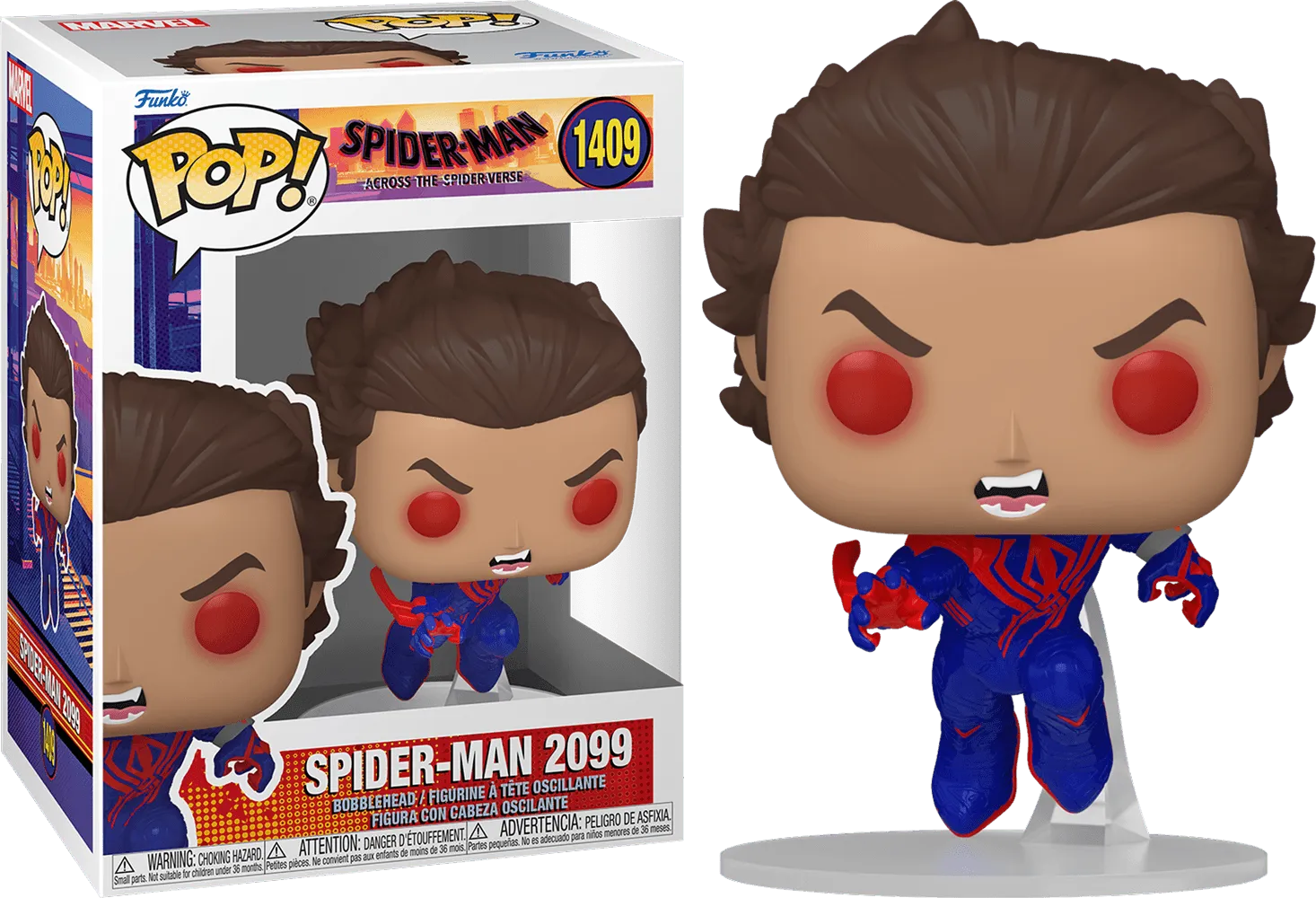 FUN82647 Spider-Man: Across the Spider-Verse - Spiderman 2099 (Unmasked) Pop! Vinyl - Funko - Titan Pop Culture