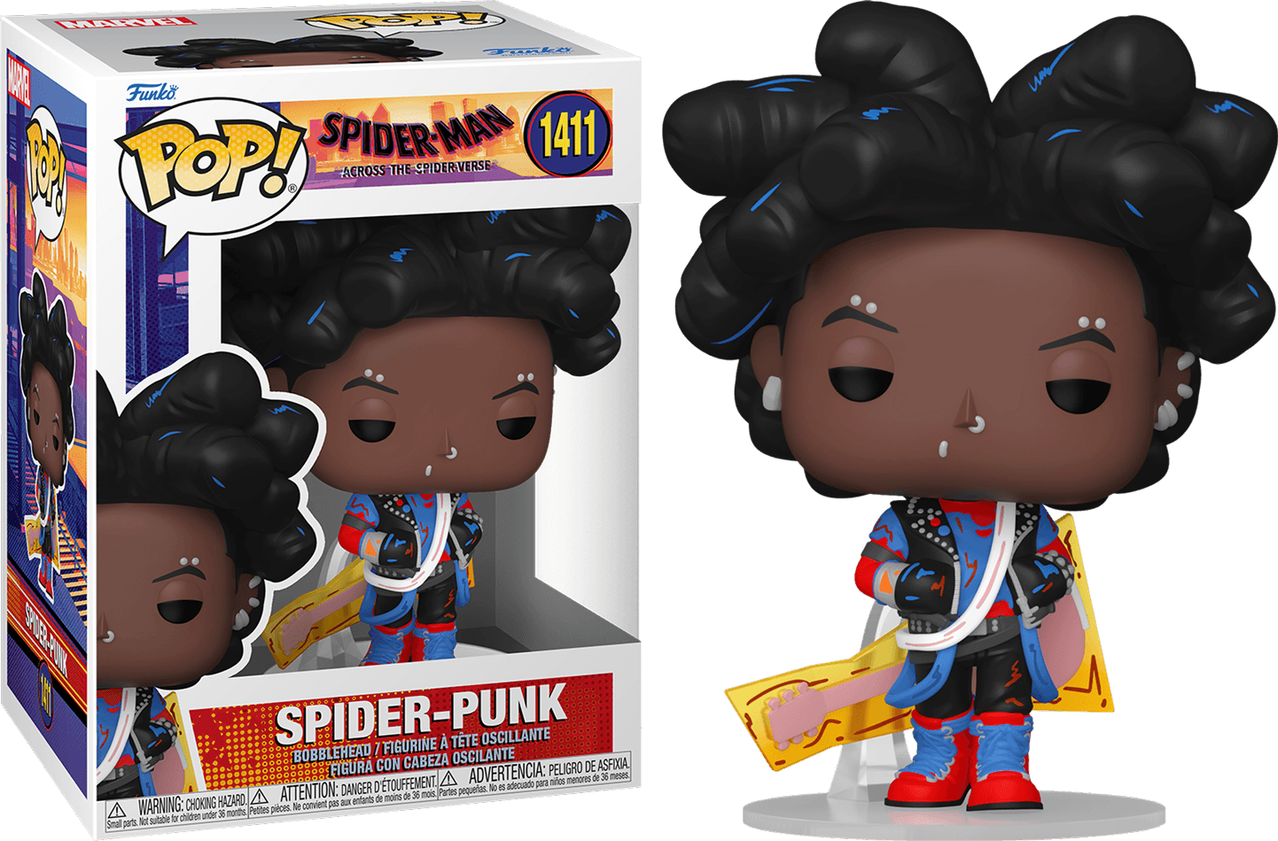 FUN82649 Spider-Man: Across the Spider-Verse - Spider-Punk (Unmasked) Pop! Vinyl - Funko - Titan Pop Culture