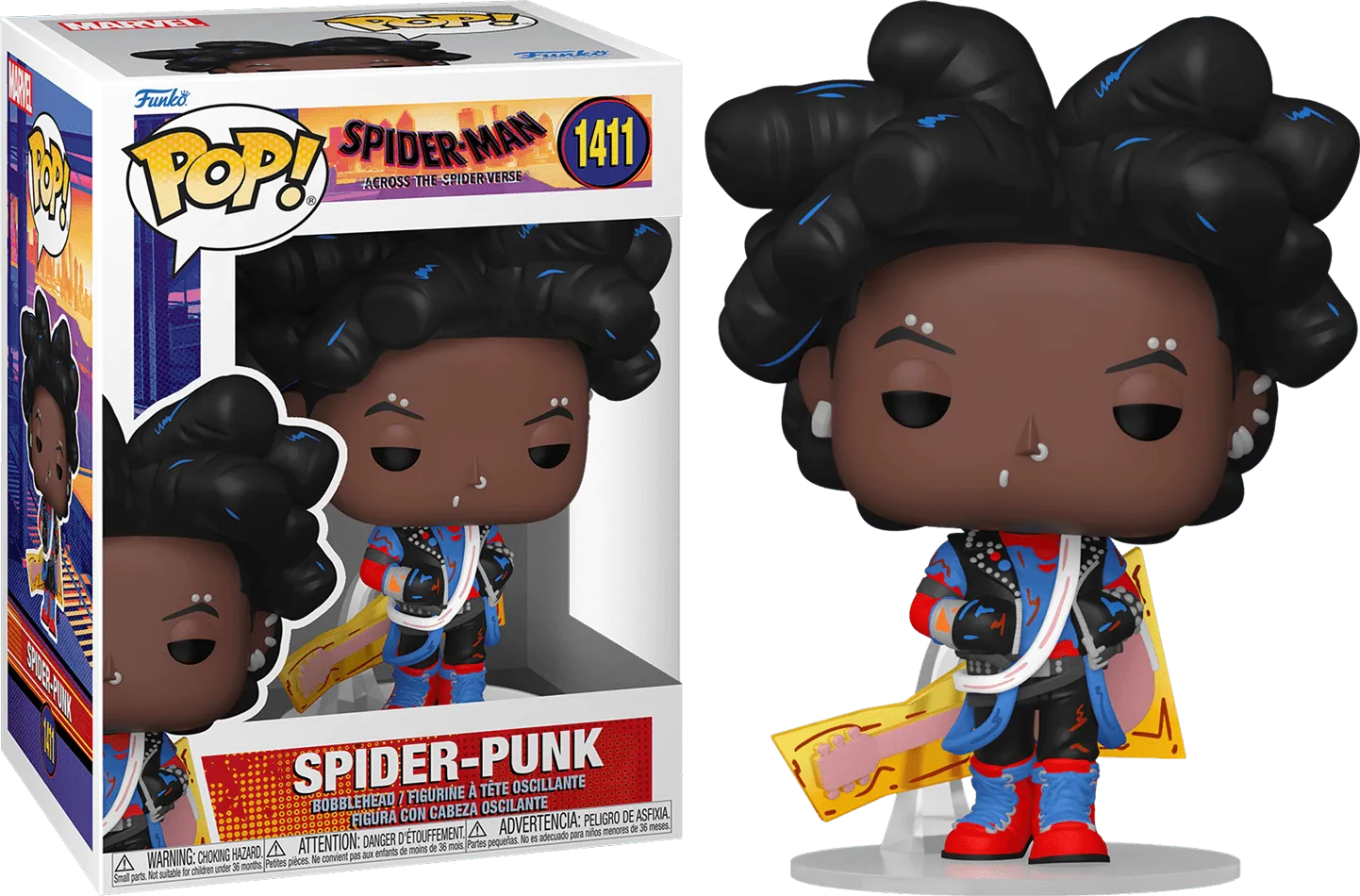 FUN82649 Spider-Man: Across the Spider-Verse - Spider-Punk (Unmasked) Pop! Vinyl - Funko - Titan Pop Culture