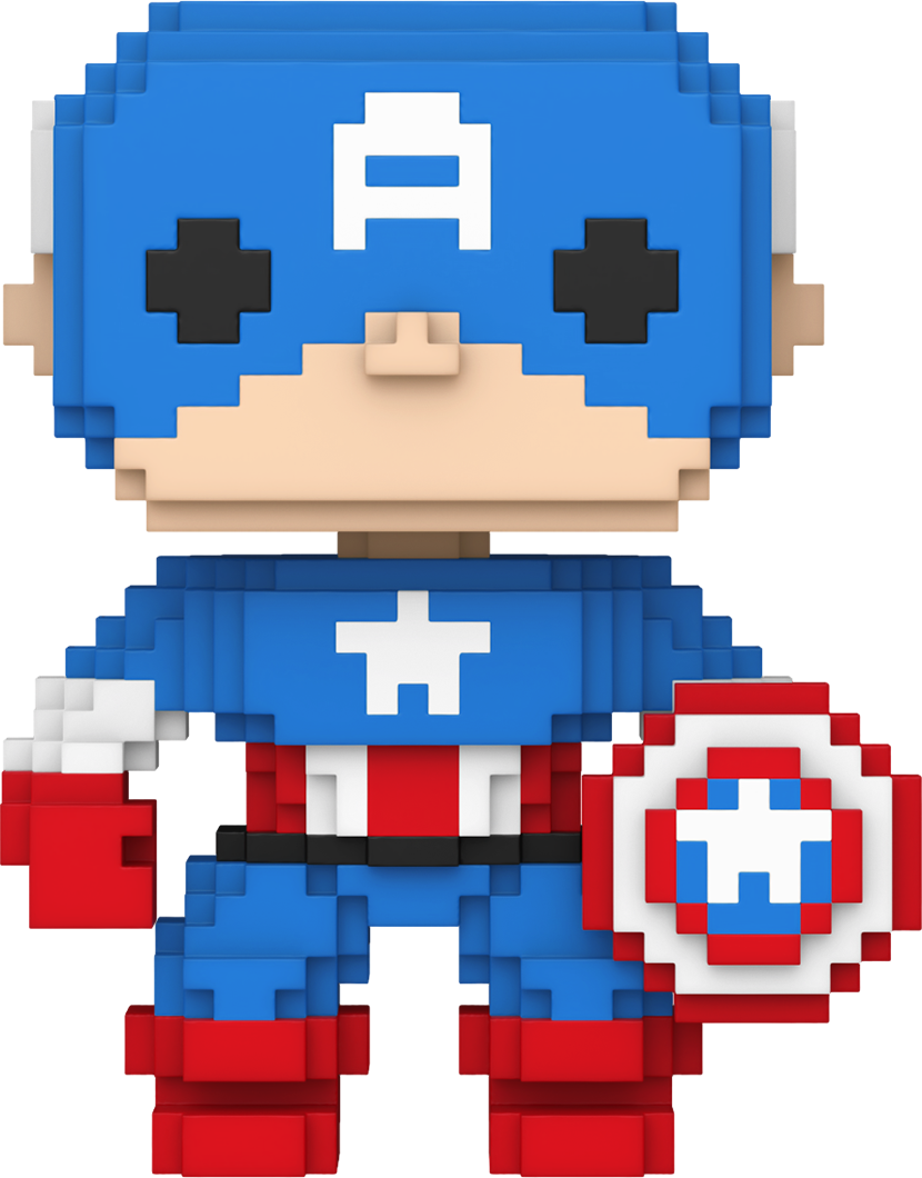 FUN82700 Marvel: 8-Bit - Captain America 8-Bit Pop! [RS] - Funko - Titan Pop Culture