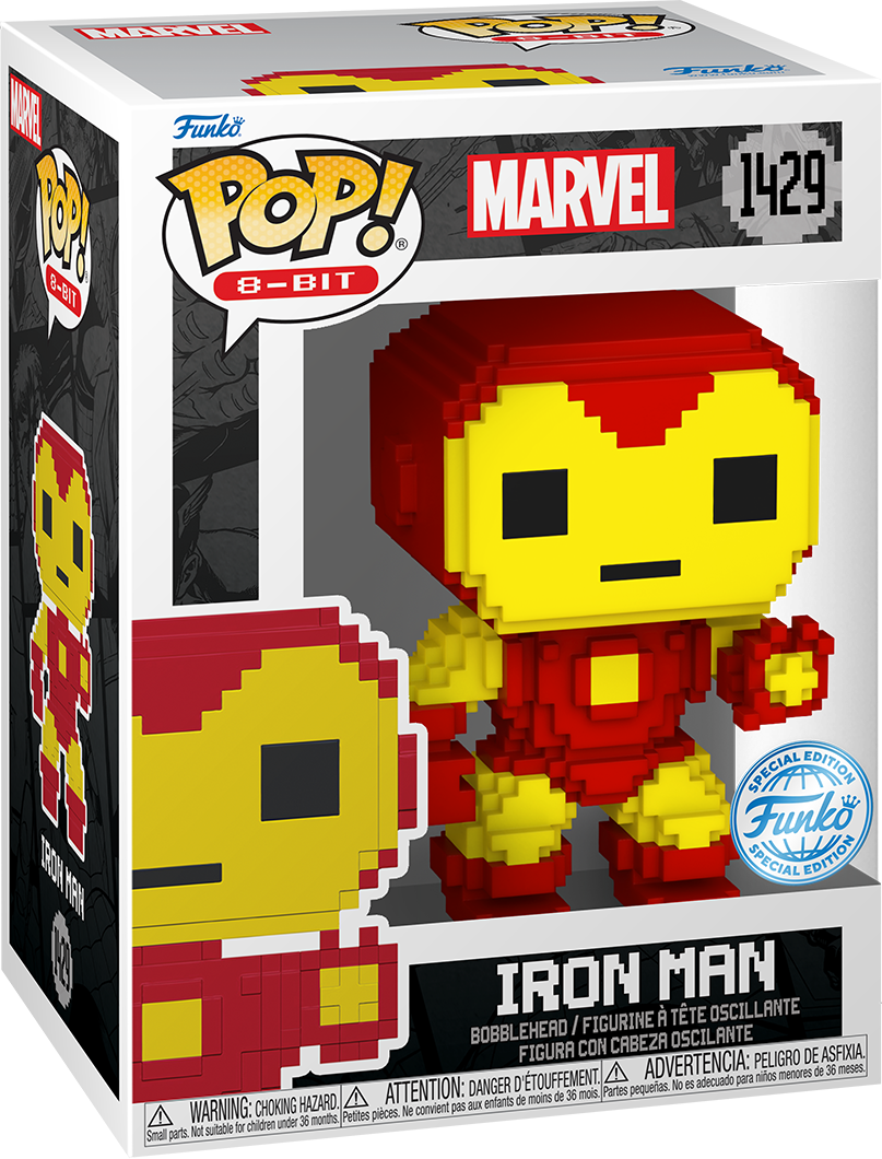 FUN82702 Marvel: 8-Bit - Iron Man 8-Bit Pop! Vinyl [RS] - Funko - Titan Pop Culture