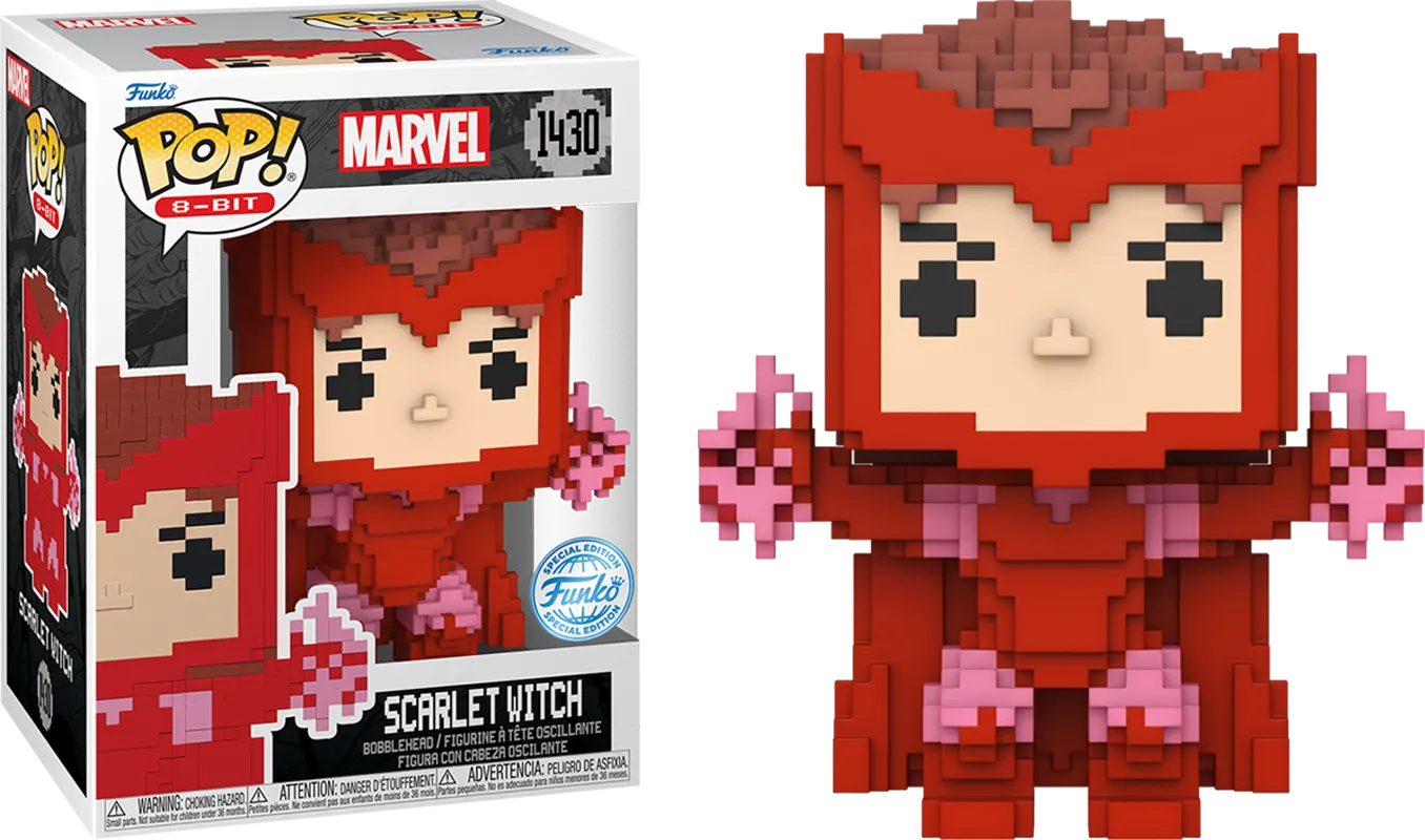 FUN82703 Marvel Comics: 8-Bit - Scarlett Witch 8-Bit US Exclusive Pop! Vinyl [RS] - Funko - Titan Pop Culture