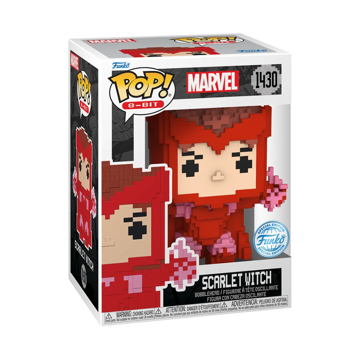 FUN82703 Marvel Comics: 8-Bit - Scarlett Witch 8-Bit US Exclusive Pop! Vinyl [RS] - Funko - Titan Pop Culture