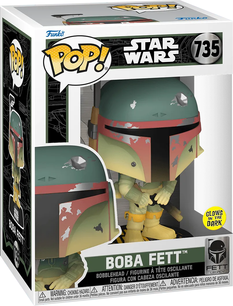 FUN82723 Star Wars: Fett Legacy - Boba Fett Glow Pop! Vinyl - Funko - Titan Pop Culture