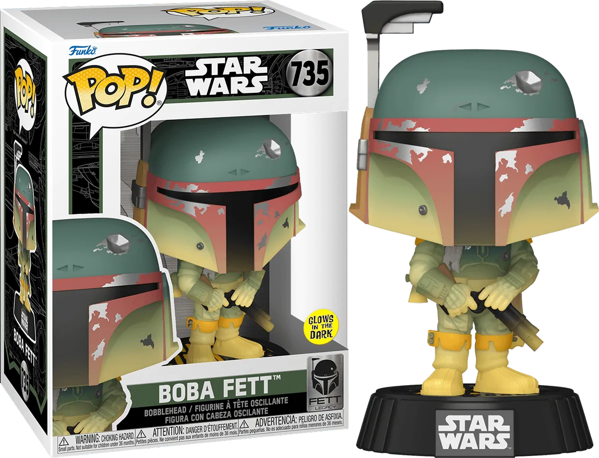 FUN82723 Star Wars: Fett Legacy - Boba Fett Glow Pop! Vinyl - Funko - Titan Pop Culture