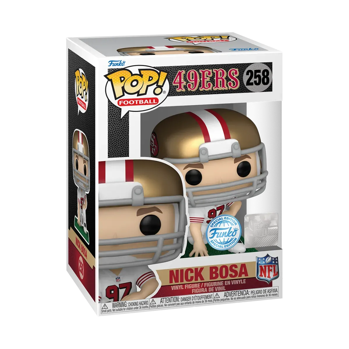 FUN82730 NFL: 49ers - Nick Bosa US Exclusive Pop! Vinyl [RS] - Funko - Titan Pop Culture