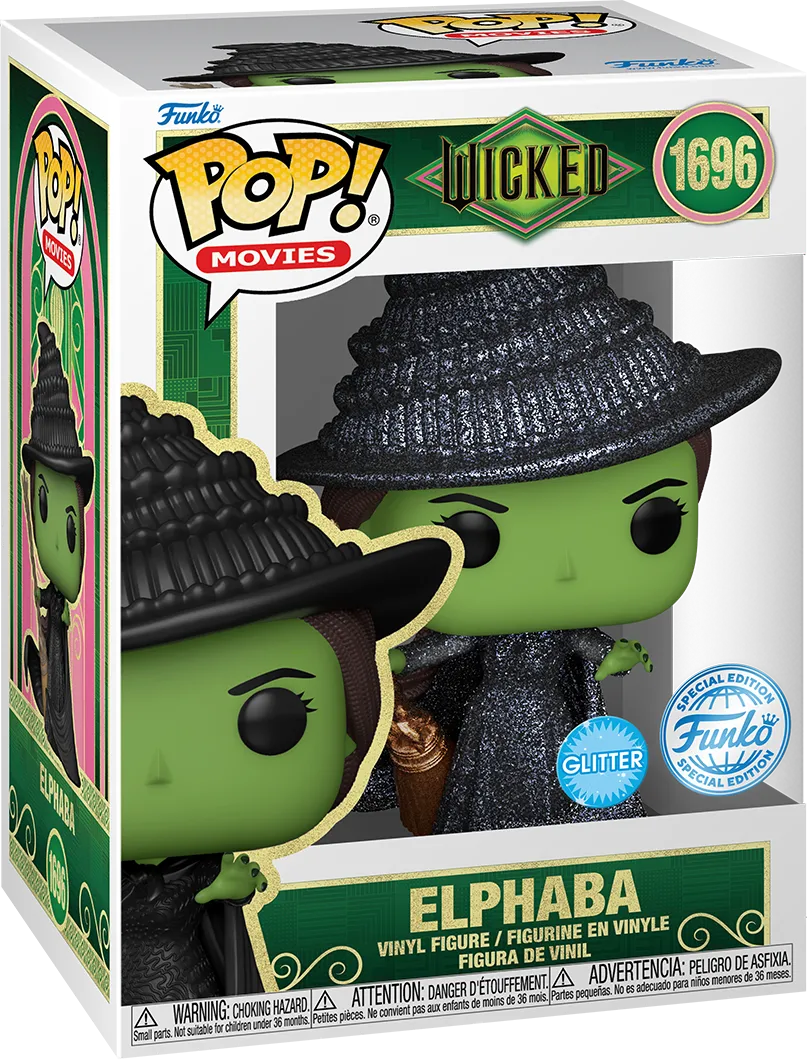 FUN82762 Wicked (2024) - Elphaba US Exclusive Glitter Pop! Vinyl [RS] - Funko - Titan Pop Culture