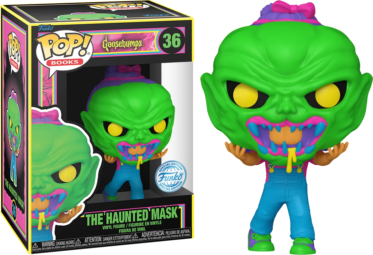 FUN82763 Goosebumps - The Haunted Mask Blacklight Pop! Vinyl [RS] - Funko - Titan Pop Culture