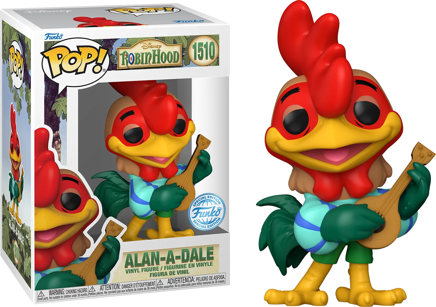 FUN82764 Robin Hood - Alan-A-Dale US Exclusive Pop! Vinyl [RS] - Funko - Titan Pop Culture