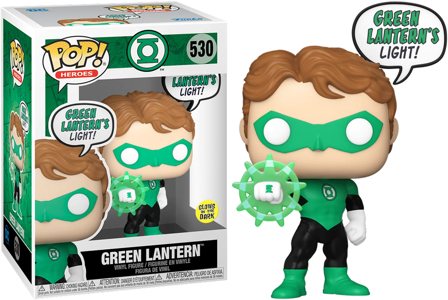 FUN82765 DC Comics - Green Lantern (Beware) Glow in the Dark Pop! Vinyl - Funko - Titan Pop Culture