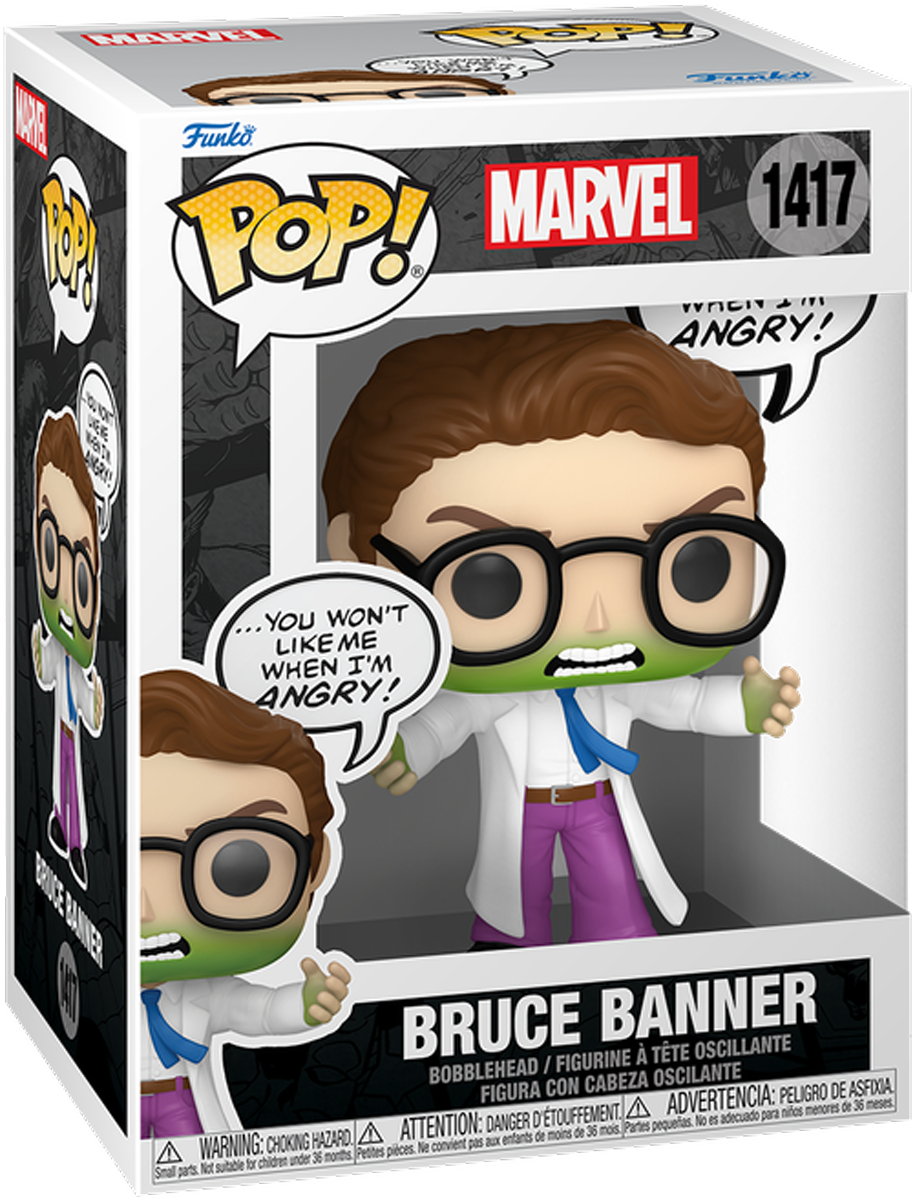 FUN82766 Marvel Comics - Bruce Banner (Angry) Pop! Vinyl - Funko - Titan Pop Culture