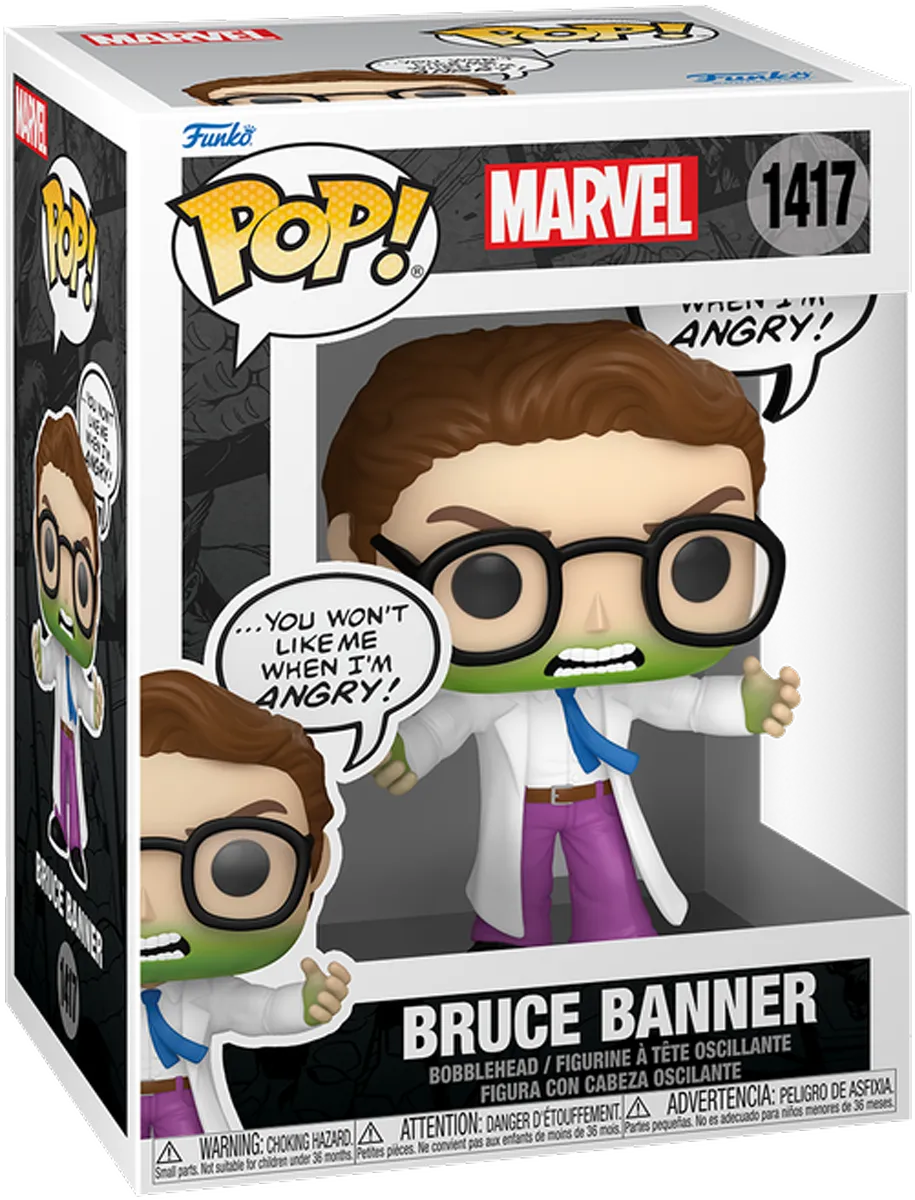 FUN82766 Marvel Comics - Bruce Banner (Angry) Pop! Vinyl - Funko - Titan Pop Culture