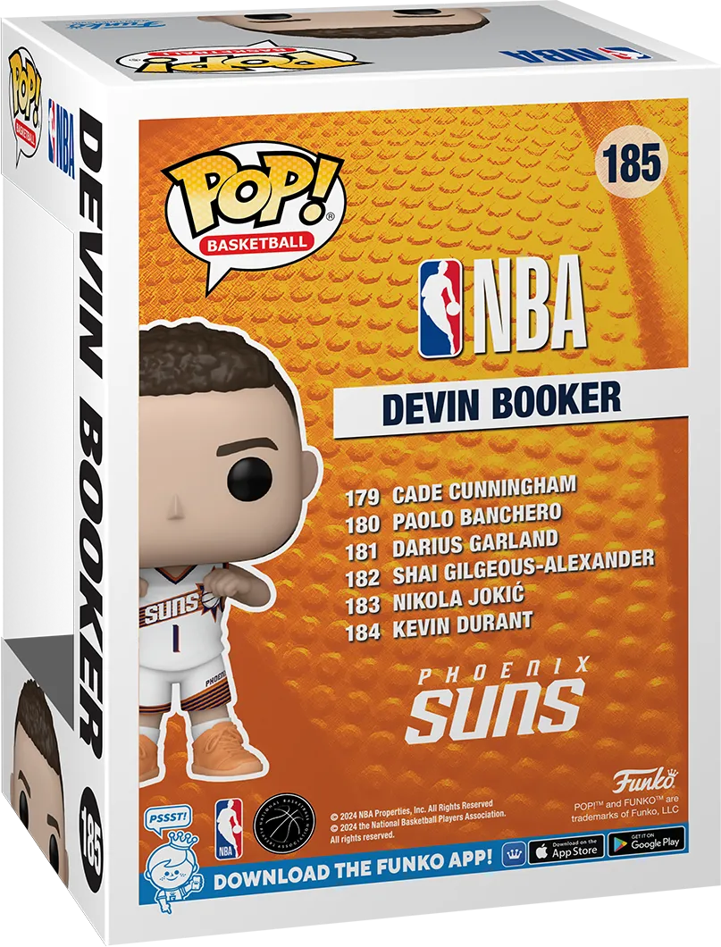 FUN82772 NBA: Basketball - Devin Booker Phoenix Suns Pop! Vinyl [RS] - Funko - Titan Pop Culture