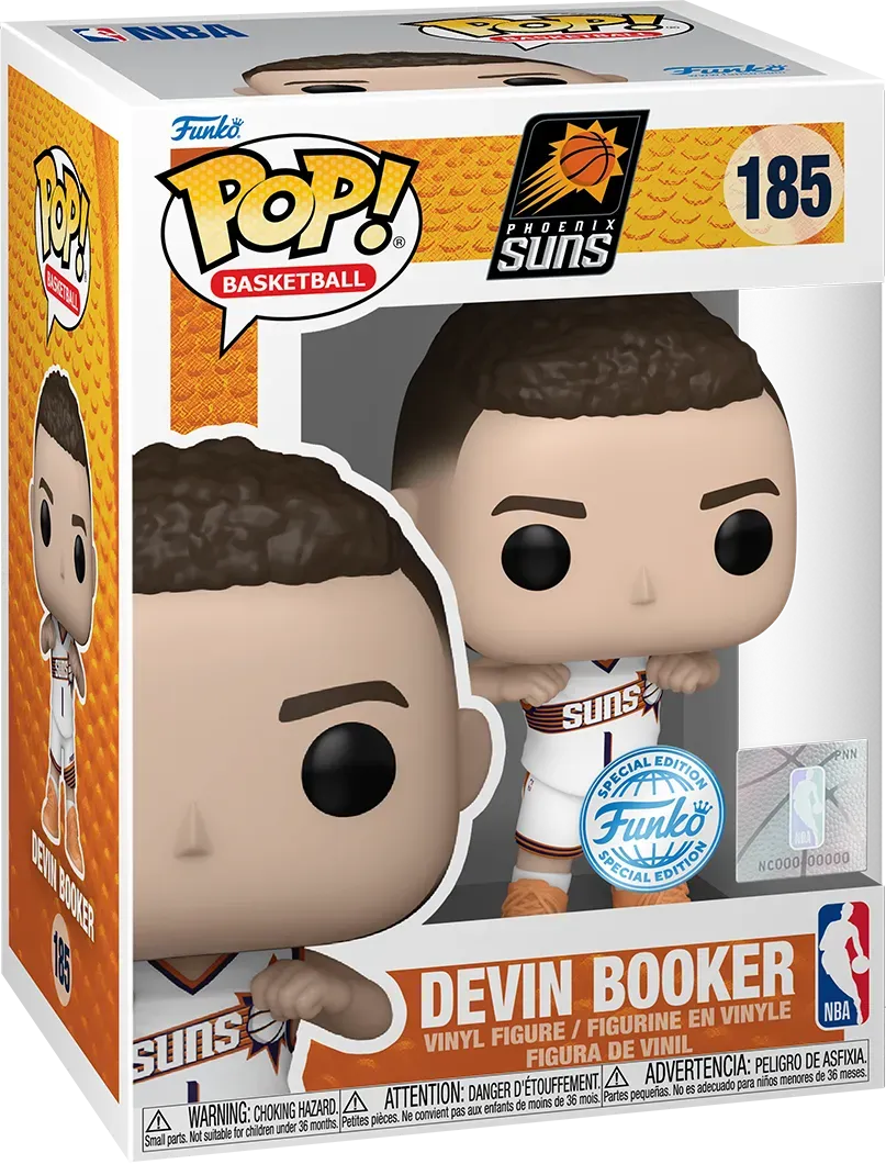 FUN82772 NBA: Basketball - Devin Booker Phoenix Suns Pop! Vinyl [RS] - Funko - Titan Pop Culture