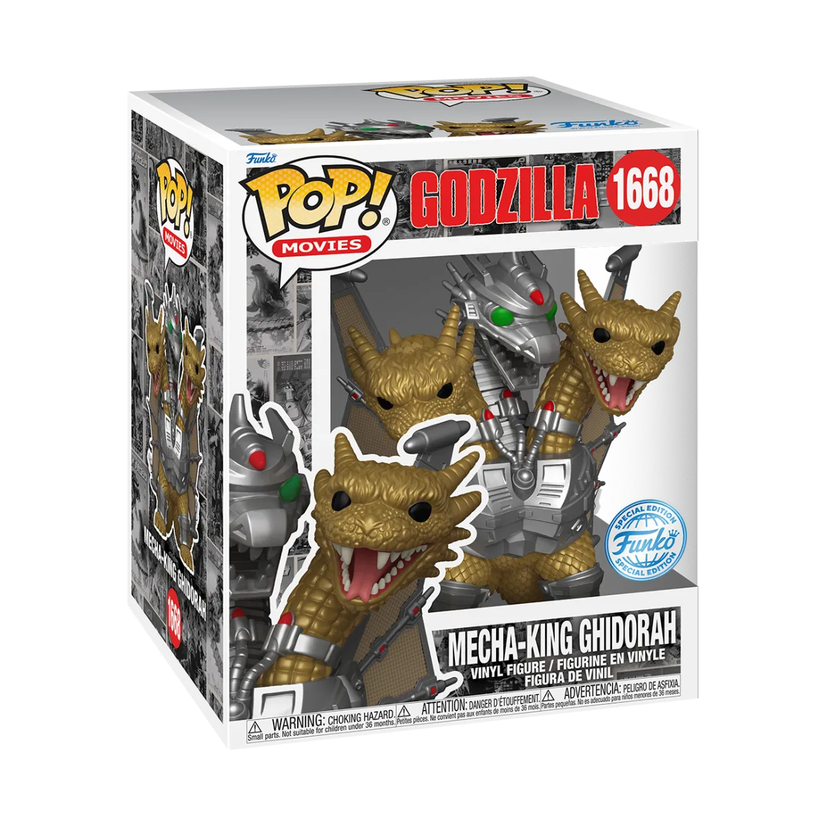 FUN82807 Godzilla: 70th Anniversary - Mecha-King Ghidorah 6" Pop! Vinyl [RS] - Funko - Titan Pop Culture