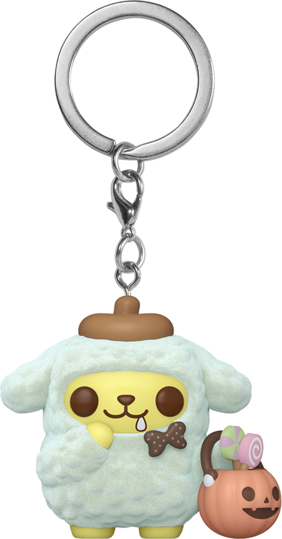 Sanrio - Pompompurin (Halloween) US Exclusive Flocked Pop! Keychain [RS]