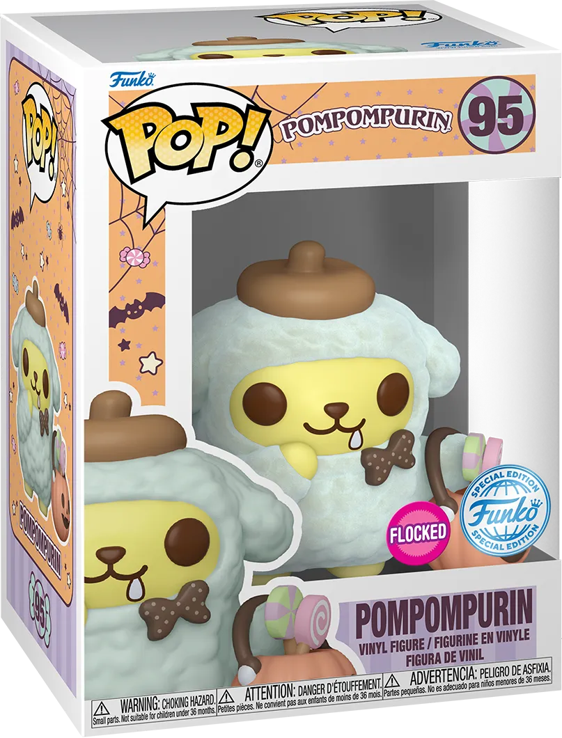 FUN82812 Sanrio - Pompompurin Halloween Flocked US Exclusive Pop! Vinyl [RS] - Funko - Titan Pop Culture