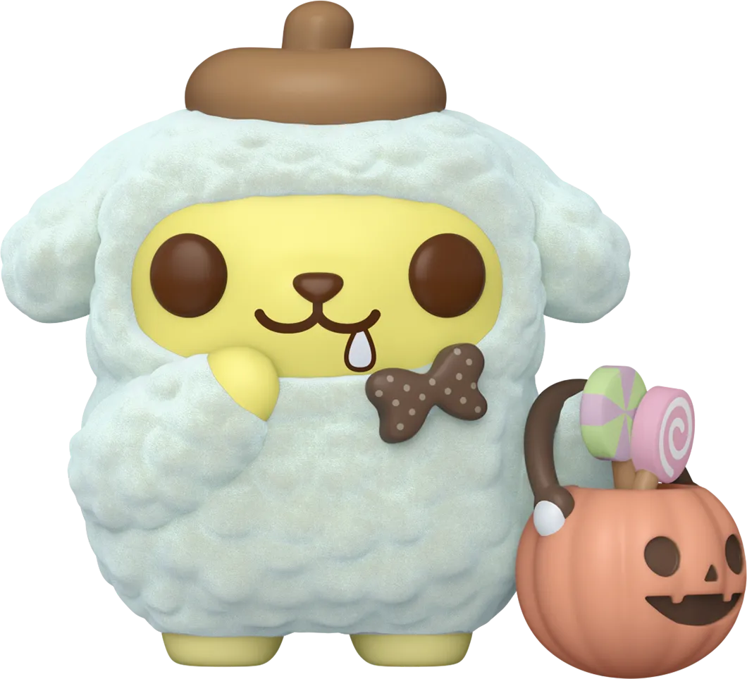 FUN82812 Sanrio - Pompompurin Halloween Flocked US Exclusive Pop! Vinyl [RS] - Funko - Titan Pop Culture