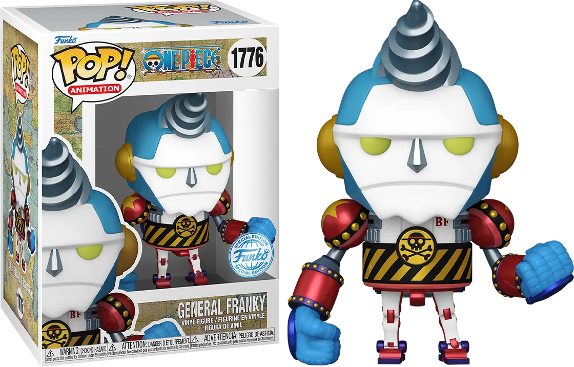 FUN82823BUNDLE One Piece - General Franky US Exclusive Pop! Vinyl Chase Bundle / Case [RS] - Funko - Titan Pop Culture