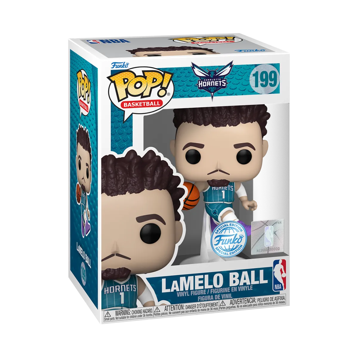 NBA: Hornets - LaMelo Ball US Exclusive Pop! Vinyl [RS]