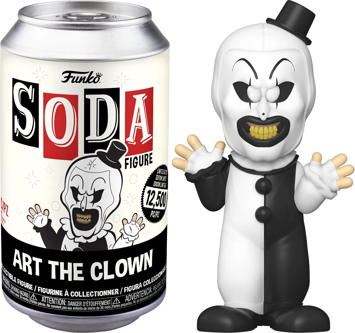 FUN82854 Terrifier - Art the Clown US Exclusive Vinyl Soda [RS] - Funko - Titan Pop Culture