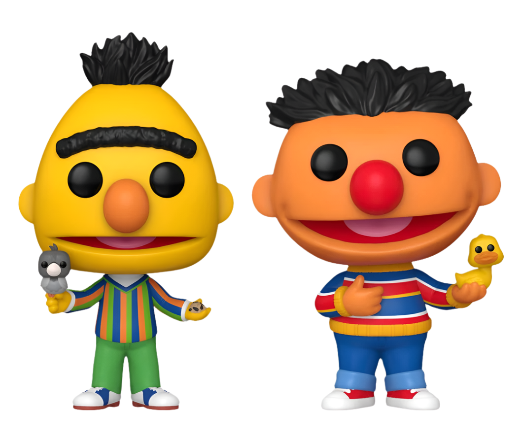 FUN82870 Sesame Street - Bert & Ernie US Exclusive Pop! Vinyl 2-Pack [RS] - Funko - Titan Pop Culture