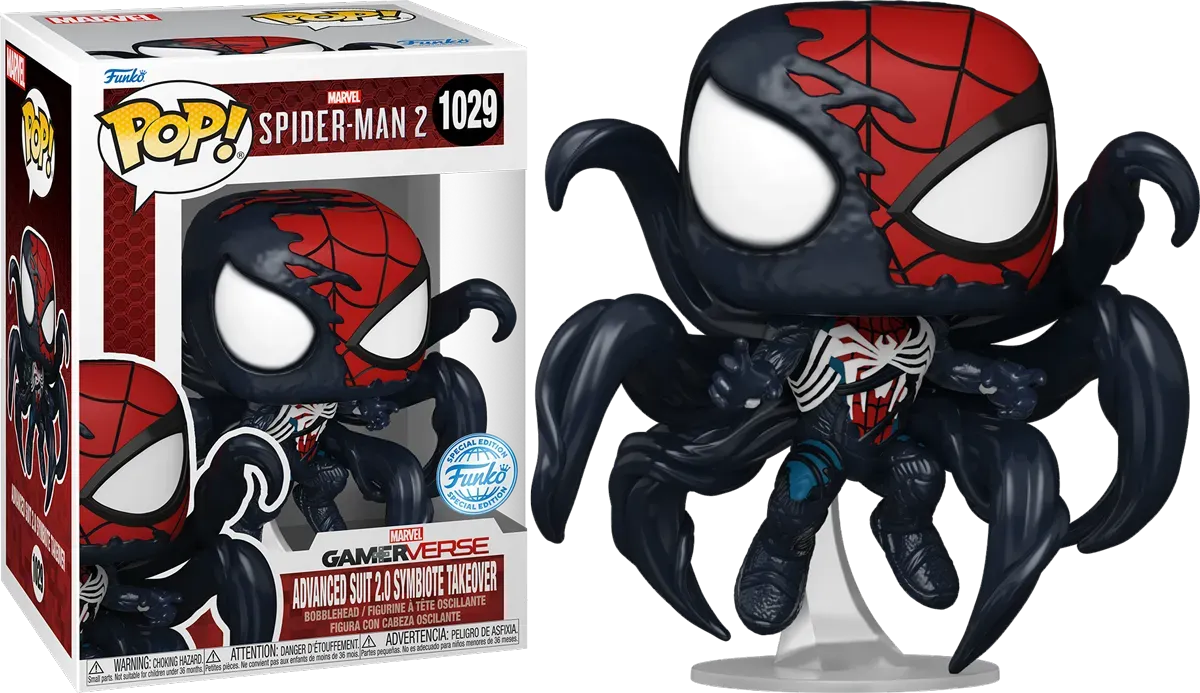 FUN82872 Spider Man 2 (VG 2023) - Advanced Suit 2.0 (Symbiote Takeover) Exclusive Pop! Vinyl [RS] - Funko - Titan Pop Culture