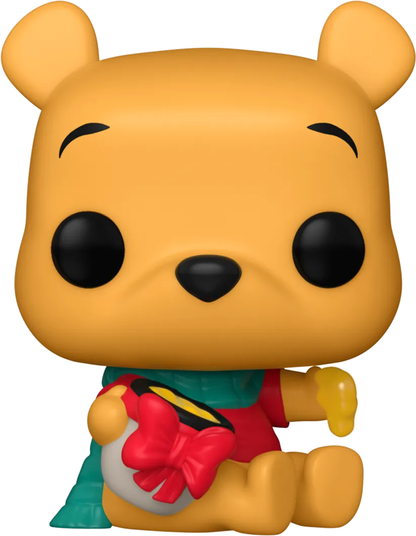 FUN82876 Winnie the Pooh - Pooh with gift US Exclusive Pop! Vinyl [RS] - Funko - Titan Pop Culture