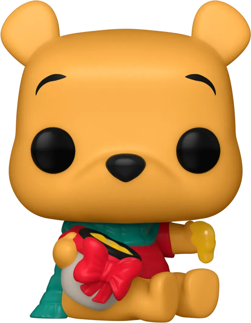 FUN82876 Winnie the Pooh - Pooh with gift US Exclusive Pop! Vinyl [RS] - Funko - Titan Pop Culture