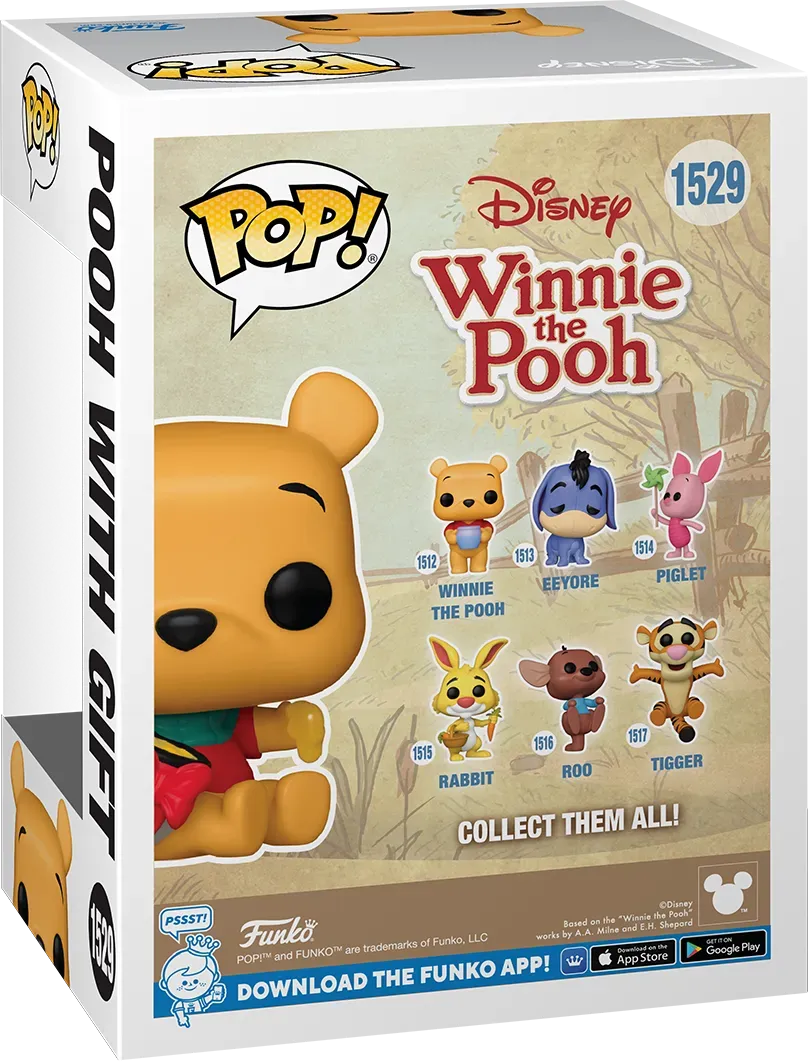 FUN82876 Winnie the Pooh - Pooh with gift US Exclusive Pop! Vinyl [RS] - Funko - Titan Pop Culture