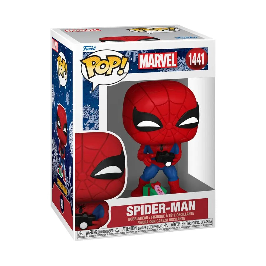 FUN82877 Marvel - Spider-Man with Gift (Holiday) Pop! Vinyl - Funko - Titan Pop Culture