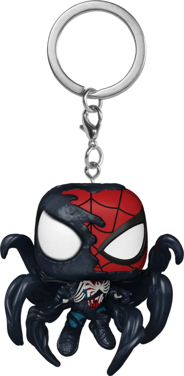 FUN82878 Spiderman 2 (VG 2023) - Advanced Suit 2.0 (Symbiote Takeover) US Exclusive Pop! Keychain [RS] - Funko - Titan Pop Culture