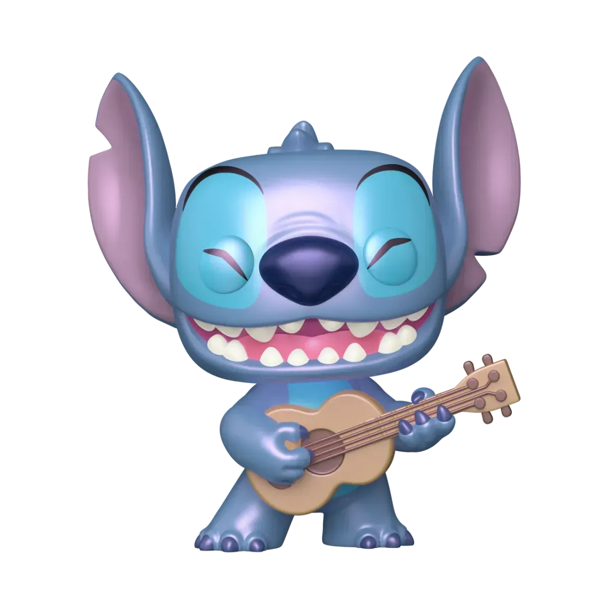 FUN82880 Lilo & Stitch - Stitch with Ukulele US Exclusive Pearlescent Pop! Vinyl [RS] - Funko - Titan Pop Culture