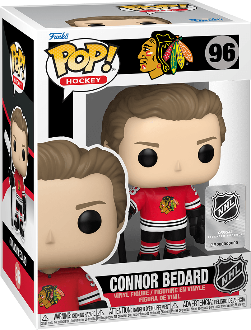 FUN83022 NHL: Blackhawks - Connor Bedard Pop! Vinyl - Funko - Titan Pop Culture